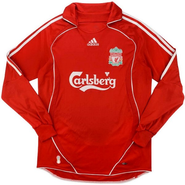 Camiseta Liverpool Primera equipo ML Retro 2006 2007 Rojo
